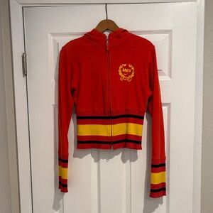 Rare Vintage 2004 Nike MMIV China Track Jacket Crop Hoodie Y2K Ribbed Sz M 8-10